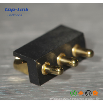 Customized Brass Pogo Pin Connector with Max 30m Ohm Contact Resistance